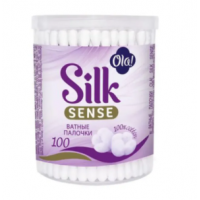 ОЛА ватные палочки пластик 100шт SILK SENSE